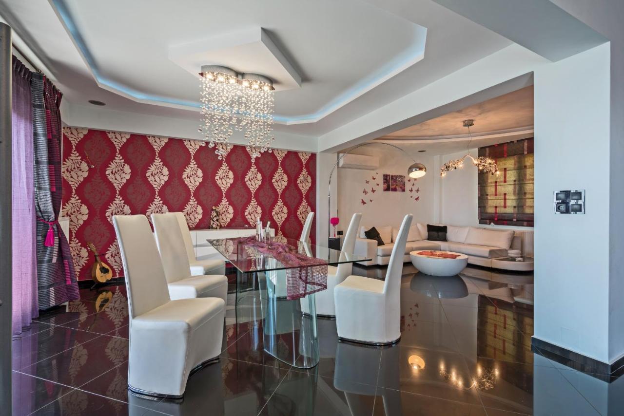 Alkistis Villa With Amazing Sea View Maroulás Esterno foto