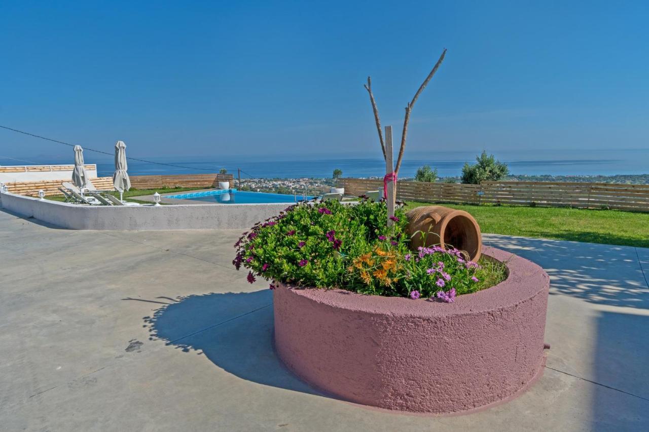 Alkistis Villa With Amazing Sea View Maroulás Esterno foto