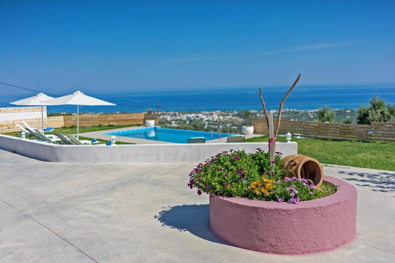 Alkistis Villa With Amazing Sea View Maroulás Esterno foto