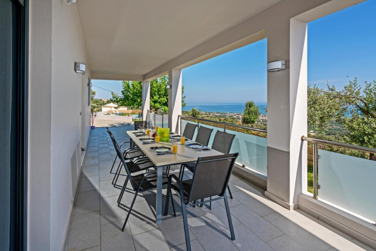 Alkistis Villa With Amazing Sea View Maroulás Esterno foto